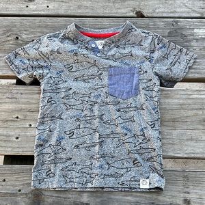 Little boys shark shirt